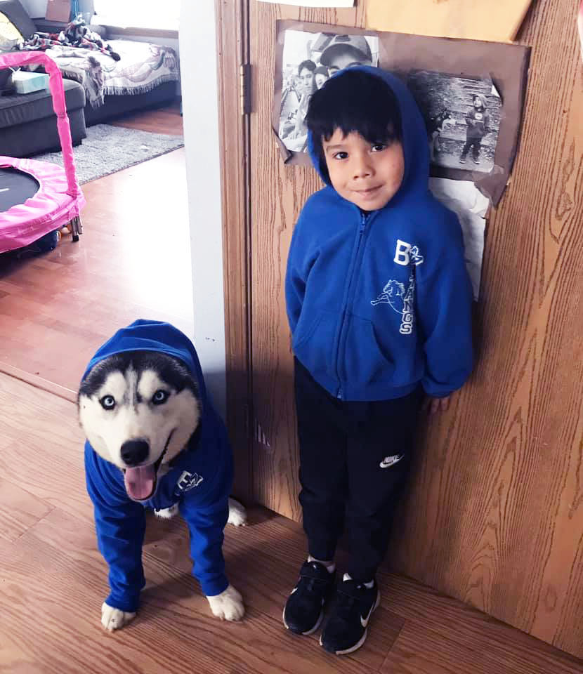 Boy and Dog